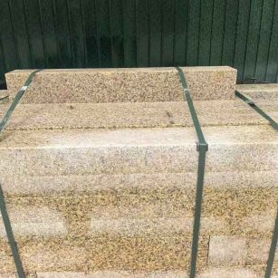 鄂州 黄金麻花岗岩石材机切面栏杆料半成品