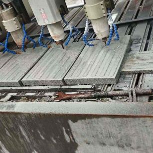 鄂州 芝麻白花岗岩荔枝面盲道雕刻