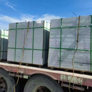 鄂州 芝麻白花岗岩地铺石装车日常