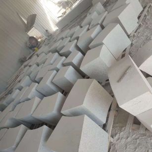 鄂州 白麻花岗岩异形坐凳