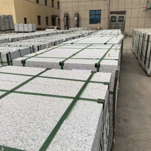 鄂州 白麻花岗岩5.0公分荔枝面地铺石