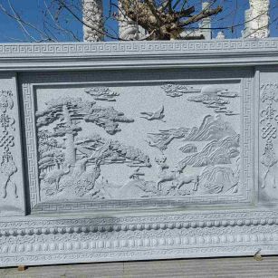 鄂州 芝麻白大型照壁，屏风，影壁