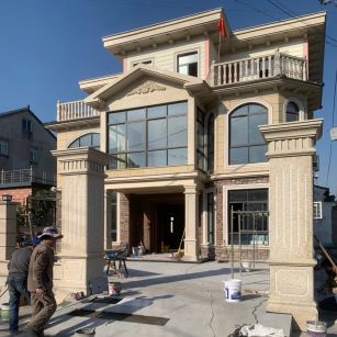 鄂州 黄金麻花岗岩荔枝面别墅外墙干挂私家专属