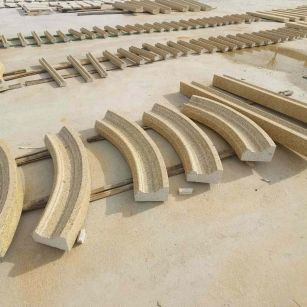 鄂州 黄金麻花岗岩别墅线条