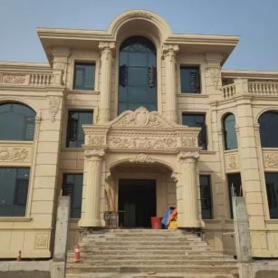 鄂州 黄金麻花岗岩别墅外墙干挂