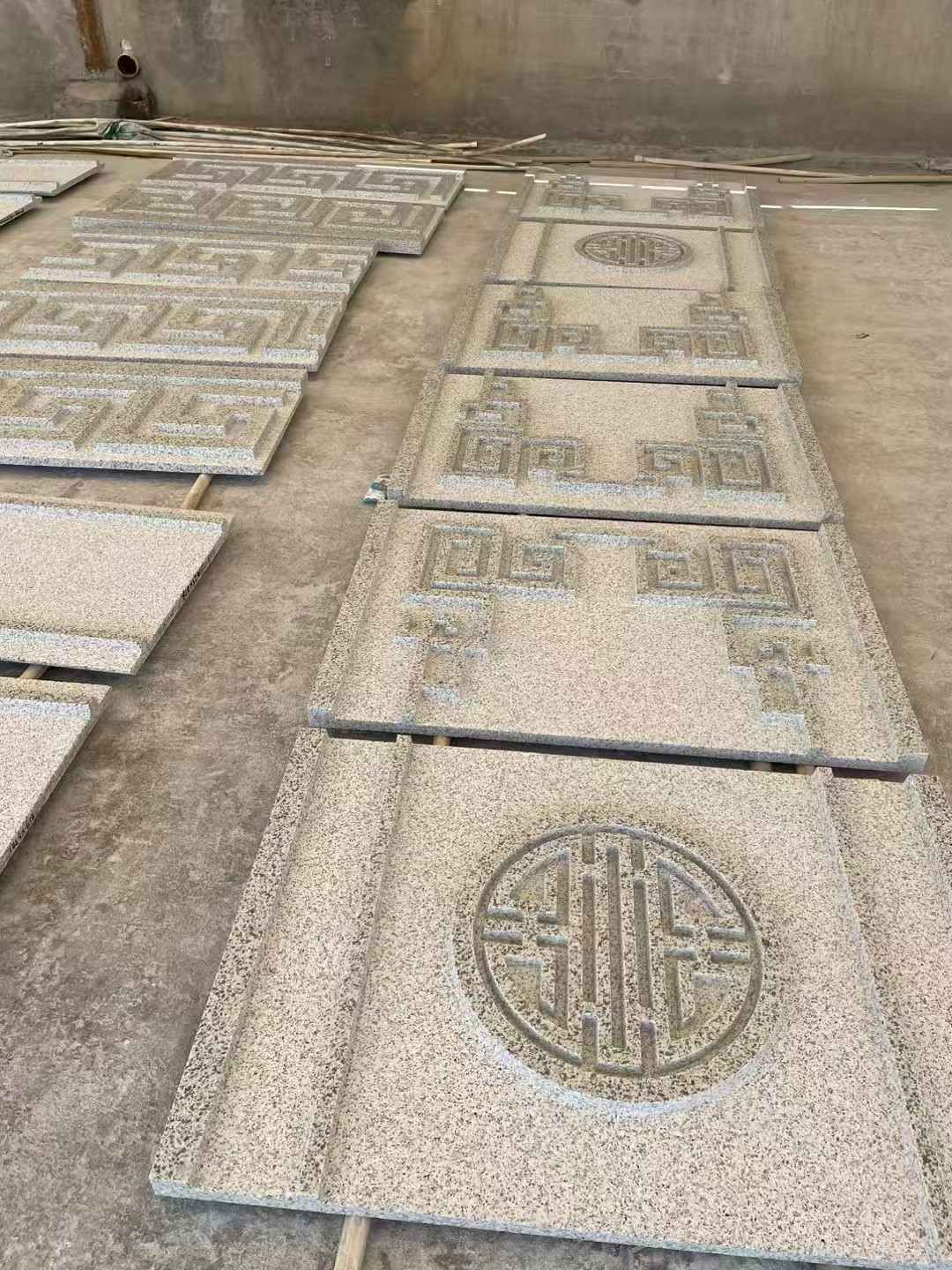 鄂州 白麻花岗岩外墙立面雕刻板