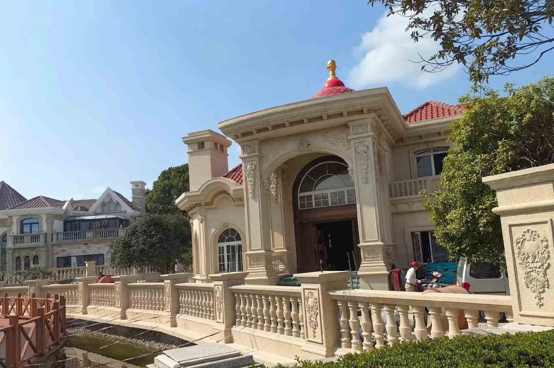 鄂州 黄金麻花岗岩欧式别墅