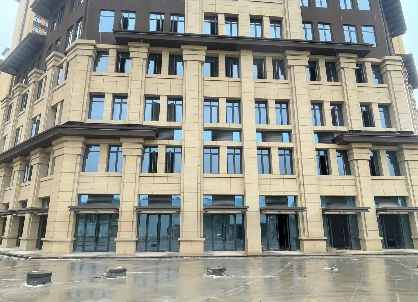 鄂州 黄金麻花岗岩荔枝面小区外墙干挂