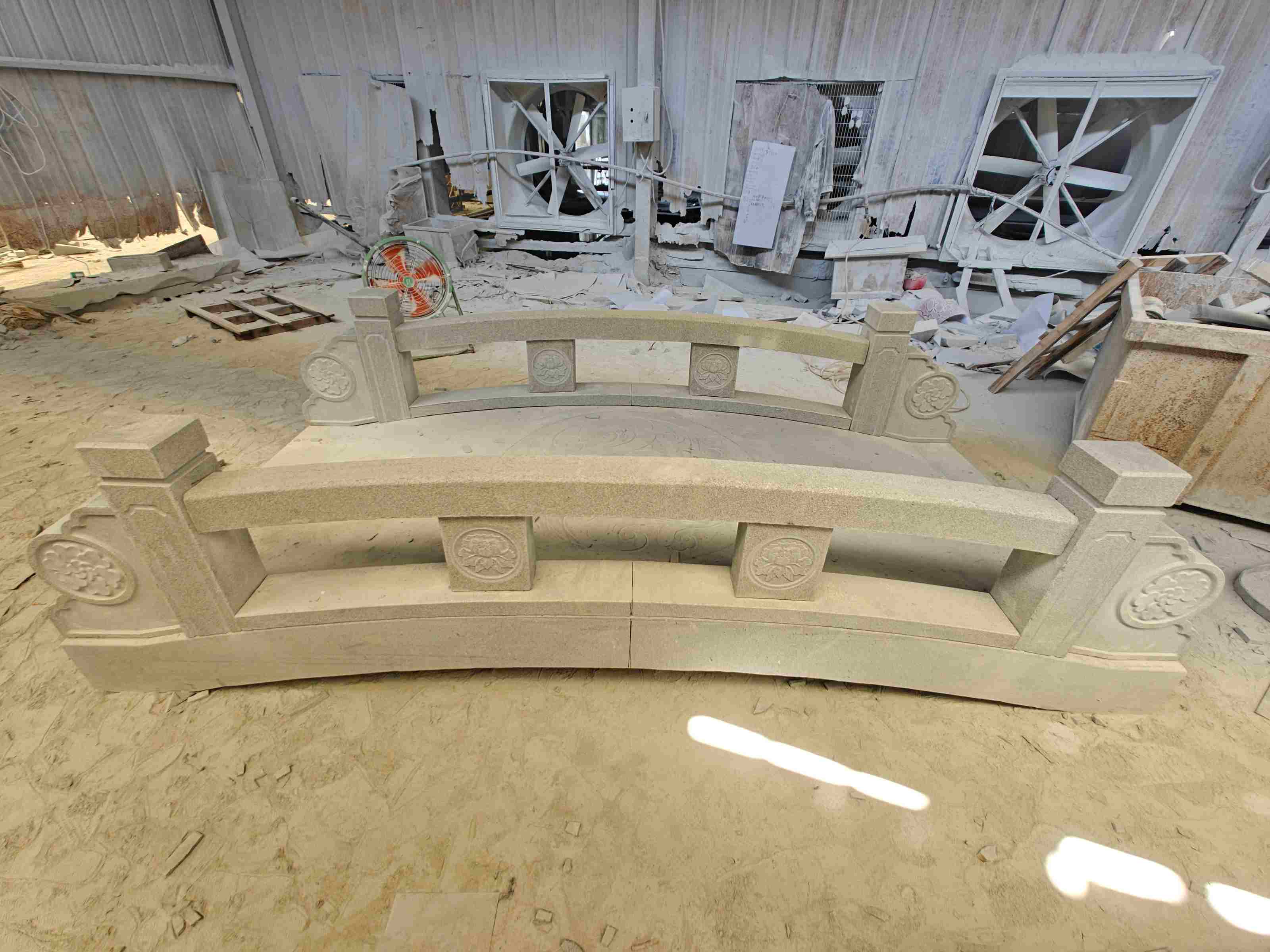 鄂州 芝麻灰花岗岩异形加工-拱桥，石桥