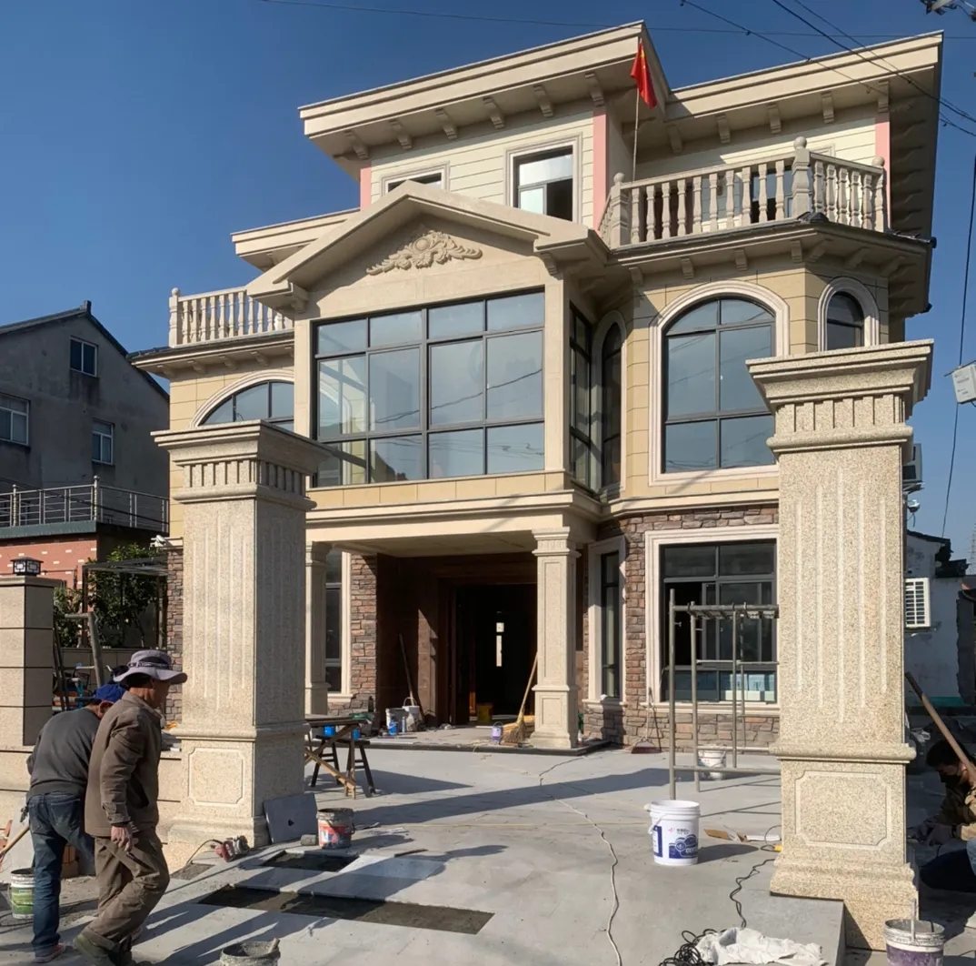 鄂州 黄金麻花岗岩荔枝面别墅外墙干挂私家专属