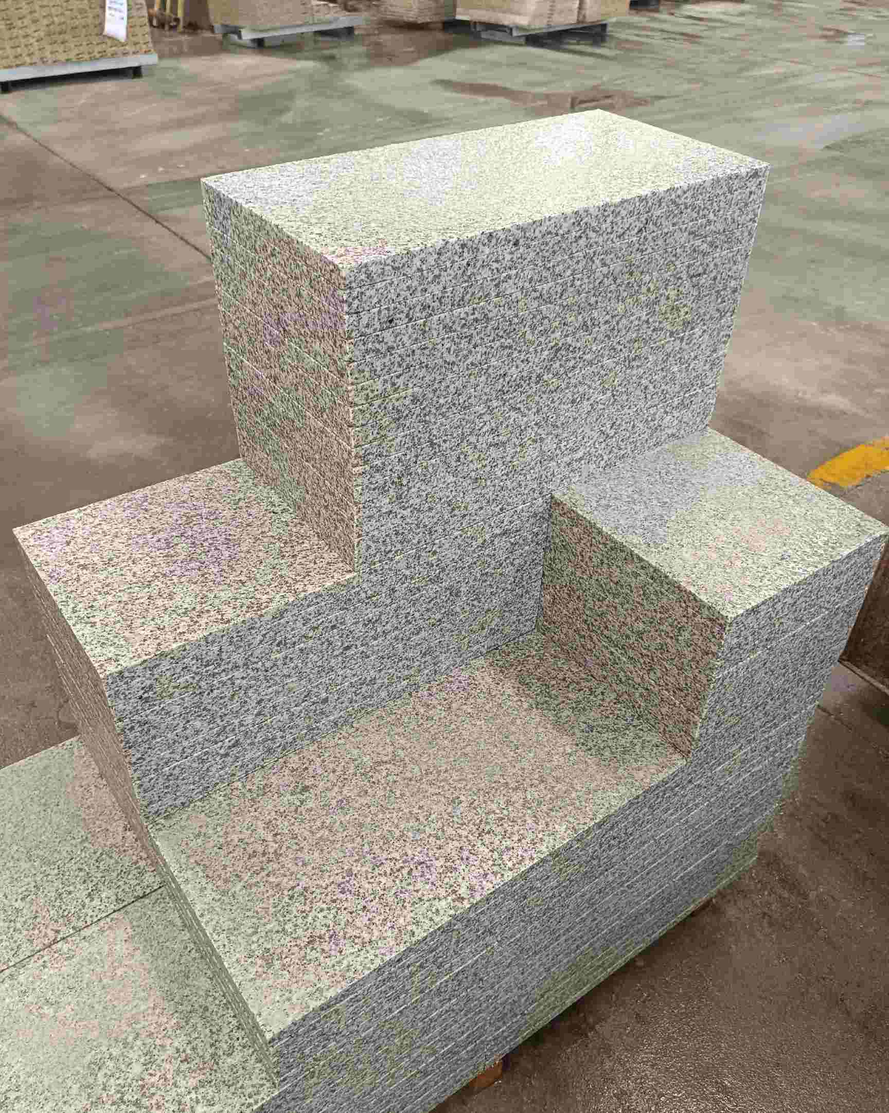 鄂州 白麻花岗岩荔枝面地铺石