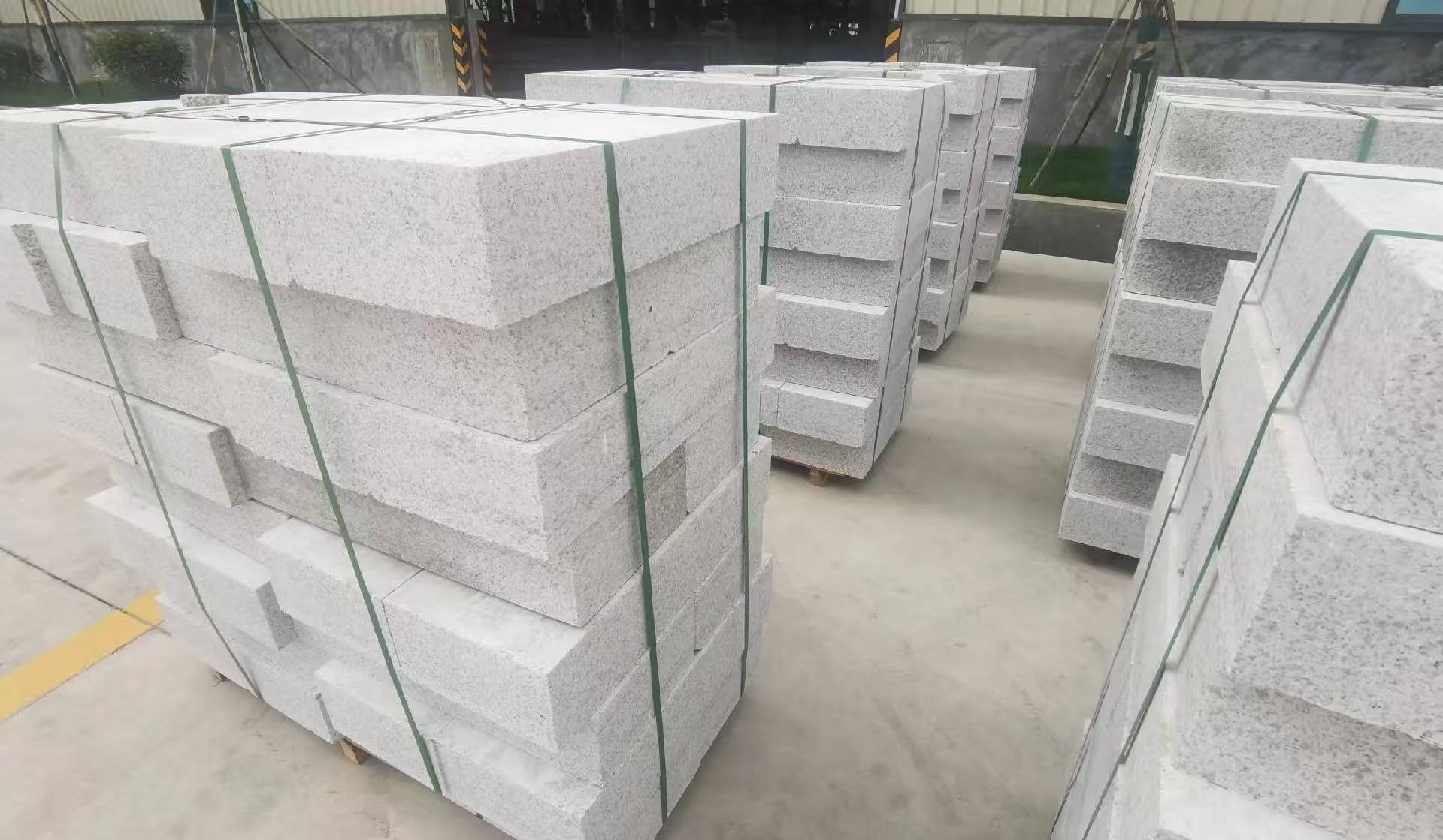 鄂州 白麻花岗岩路沿石，立缘石，平缘石，路牙石，道牙石，马路牙子等